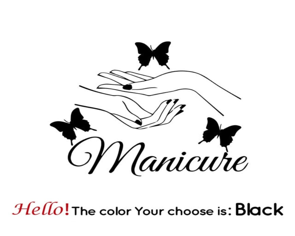 Wall Stickers Manicure Hands (multiple colours) SKU# WAL0014
